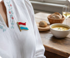 Luxembourg Flag Pin Badge