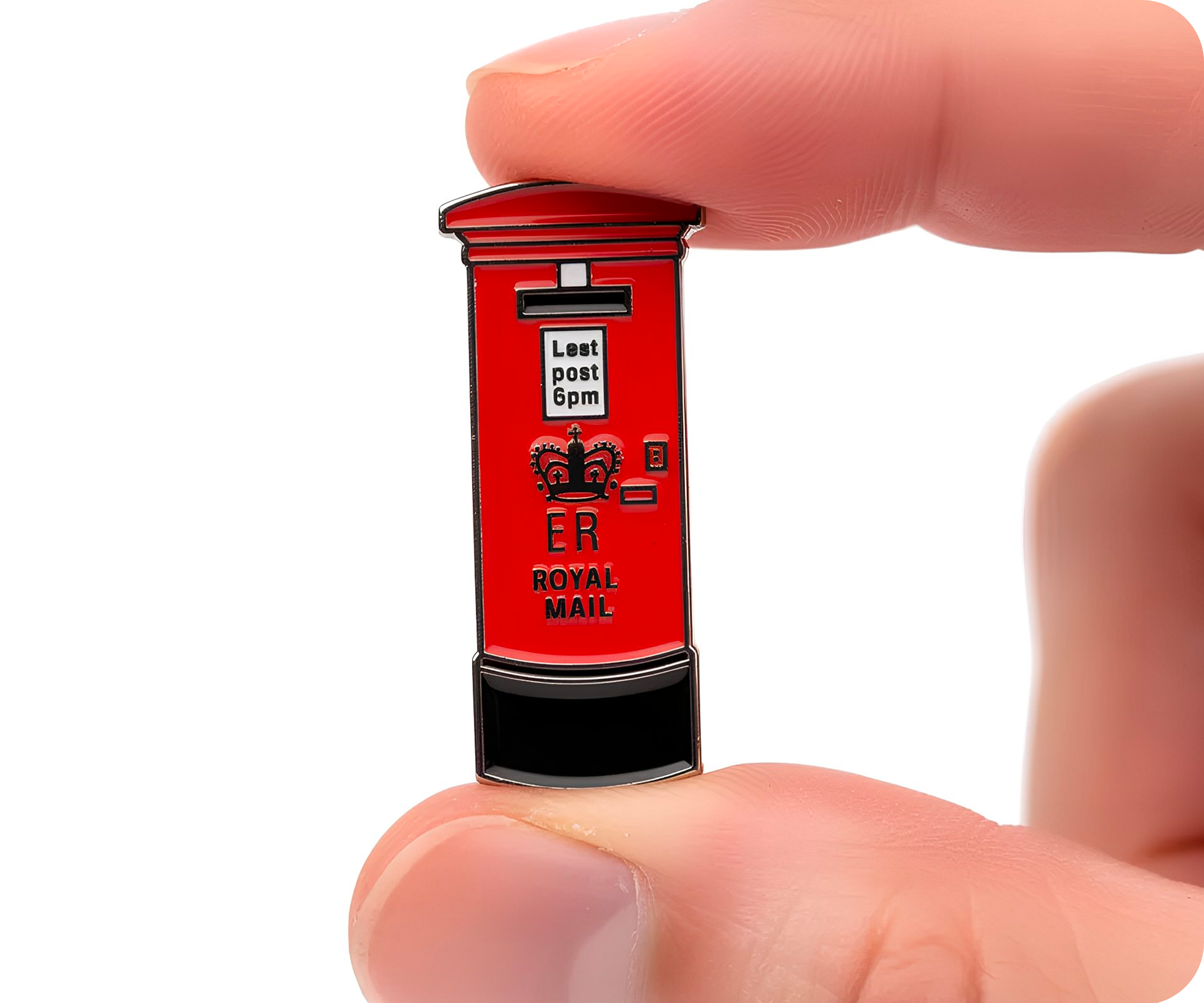 Red Post Letter Box Pin Badge