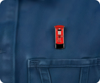Red Post Letter Box Pin Badge