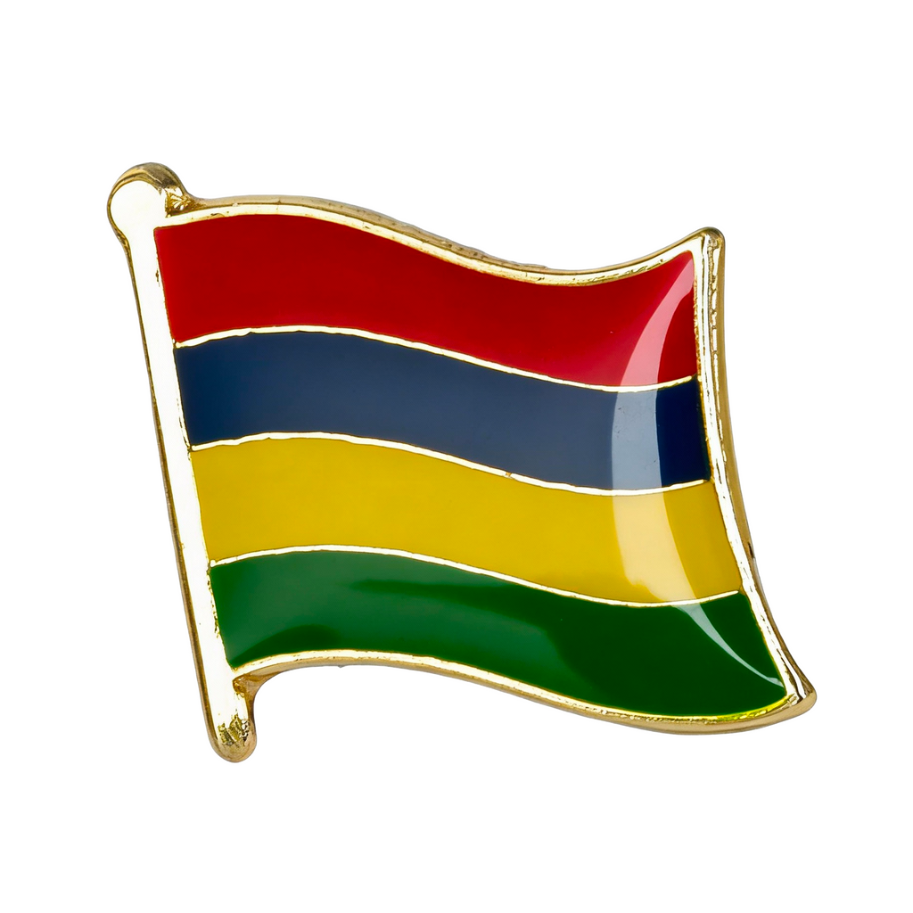 Mauritius Flag Pin Badge