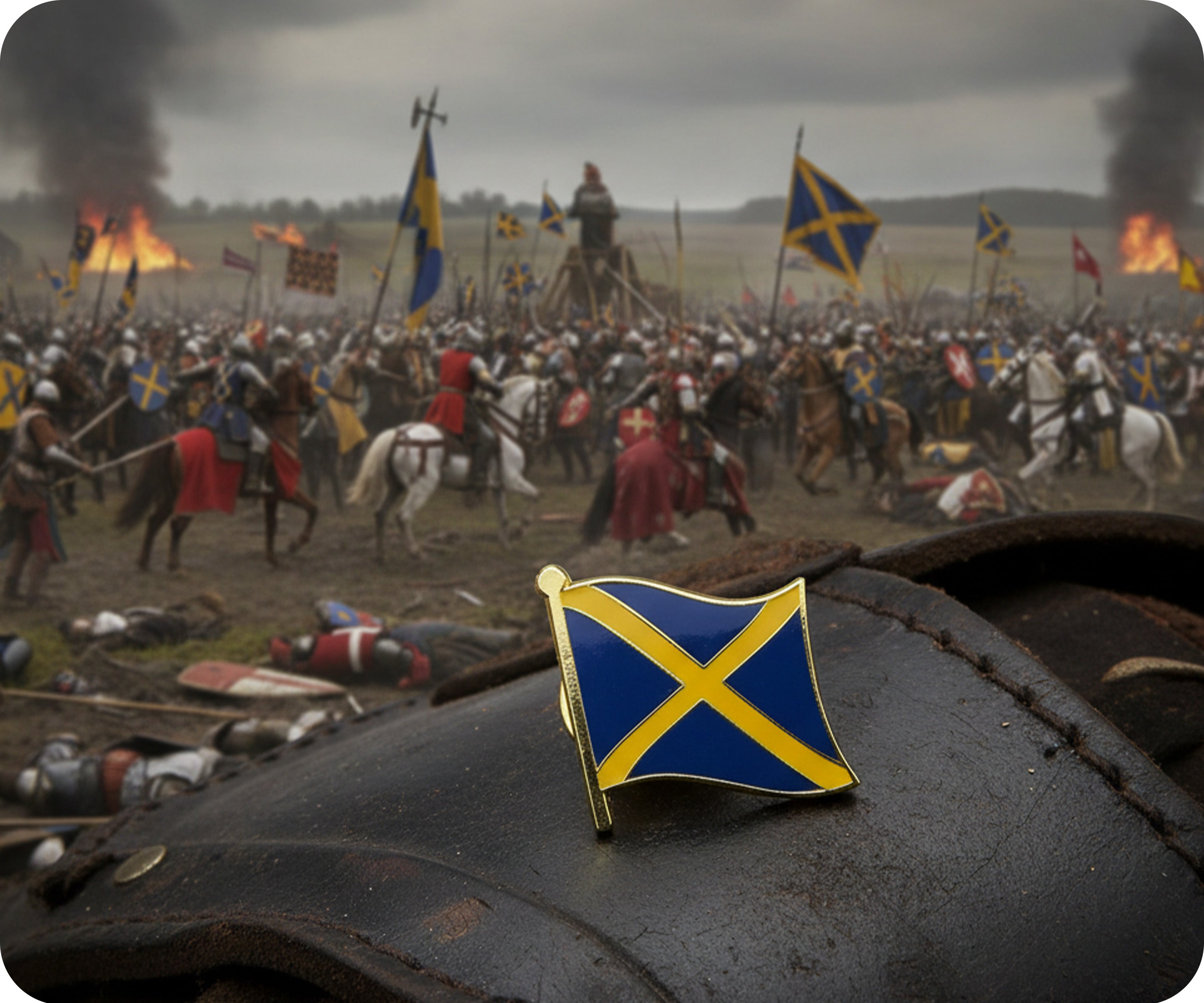 Mercia Anglo-Saxons Heptarchy Flag Pin Badge Secondary image