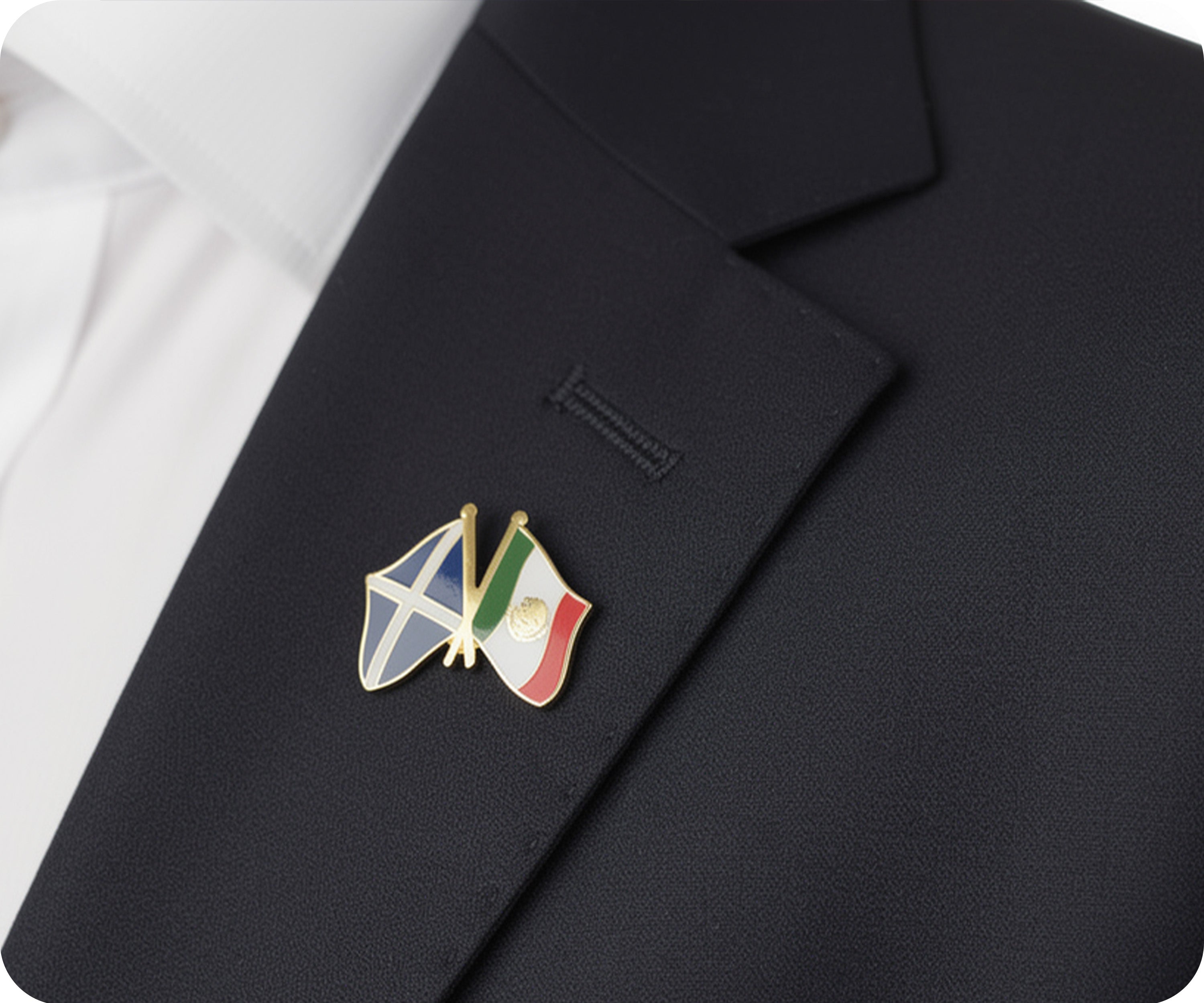 Scotland & Mexico Friendship Pin Badge