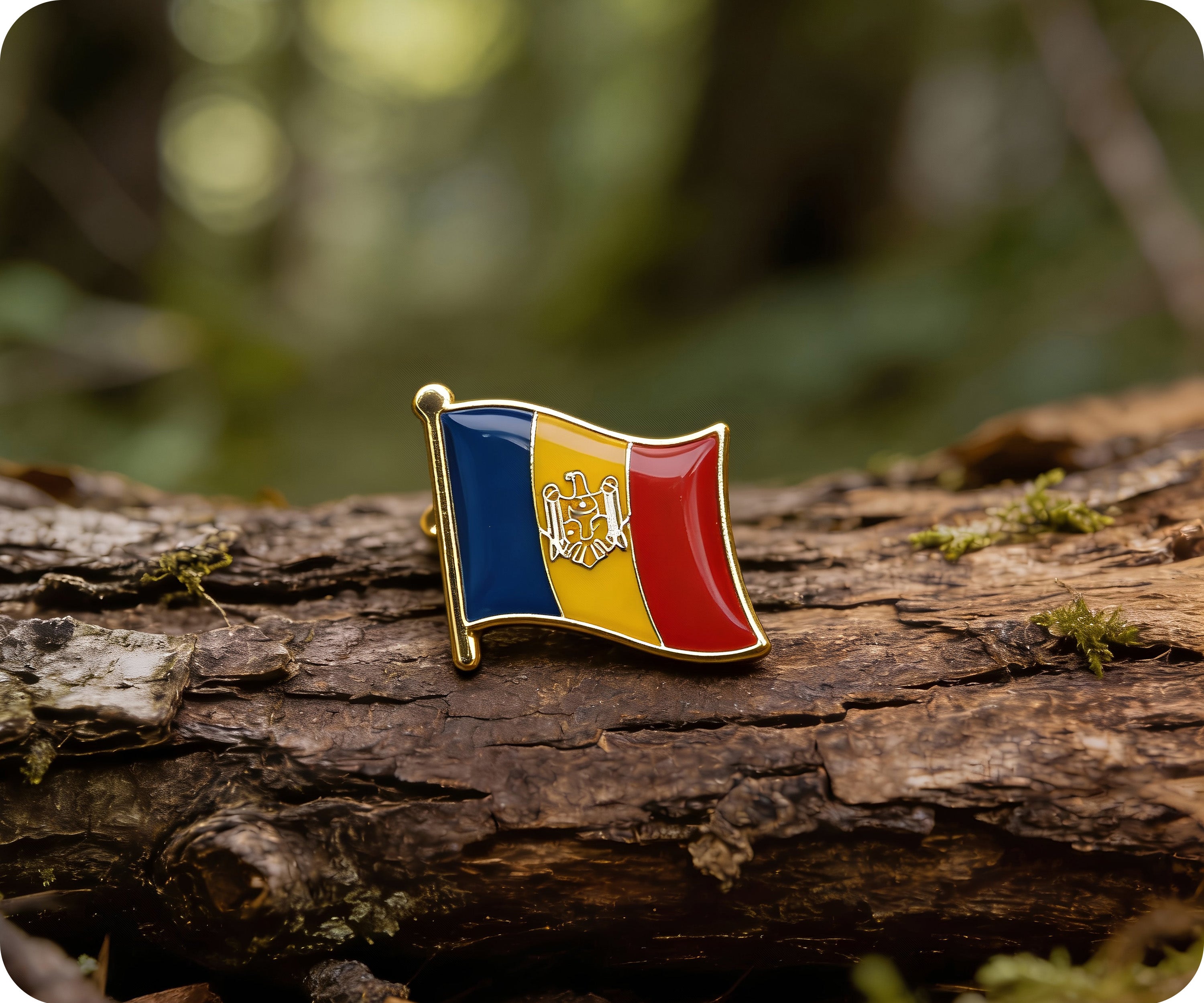 Moldova Flag Pin Badge Secondary image