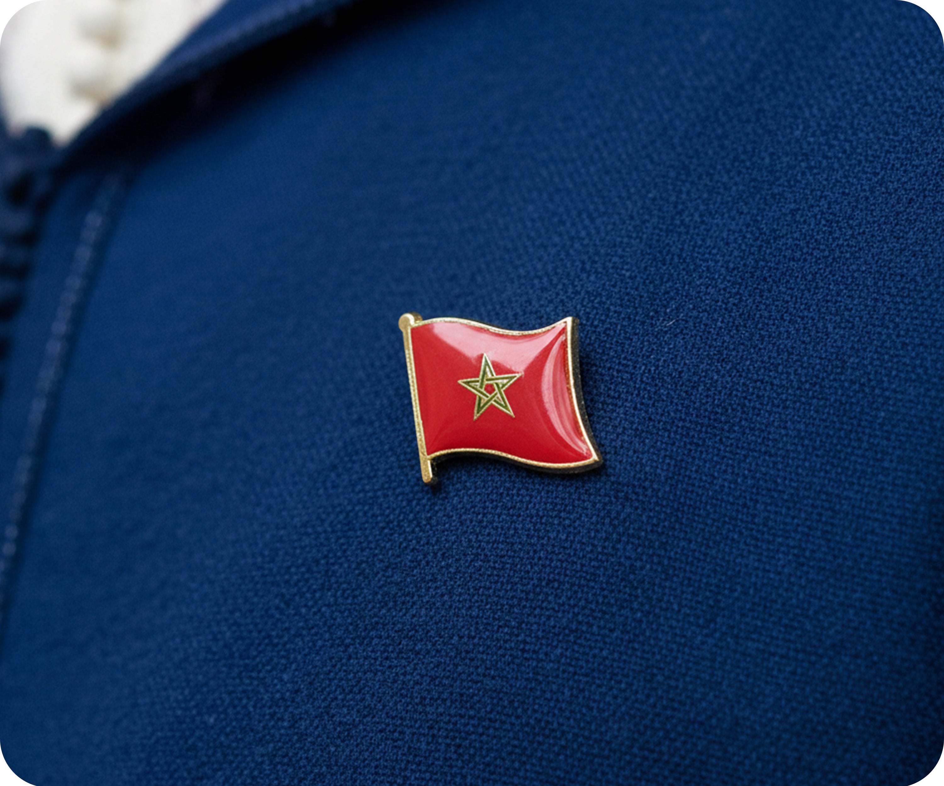 Morocco Flag Pin Badge Secondary image