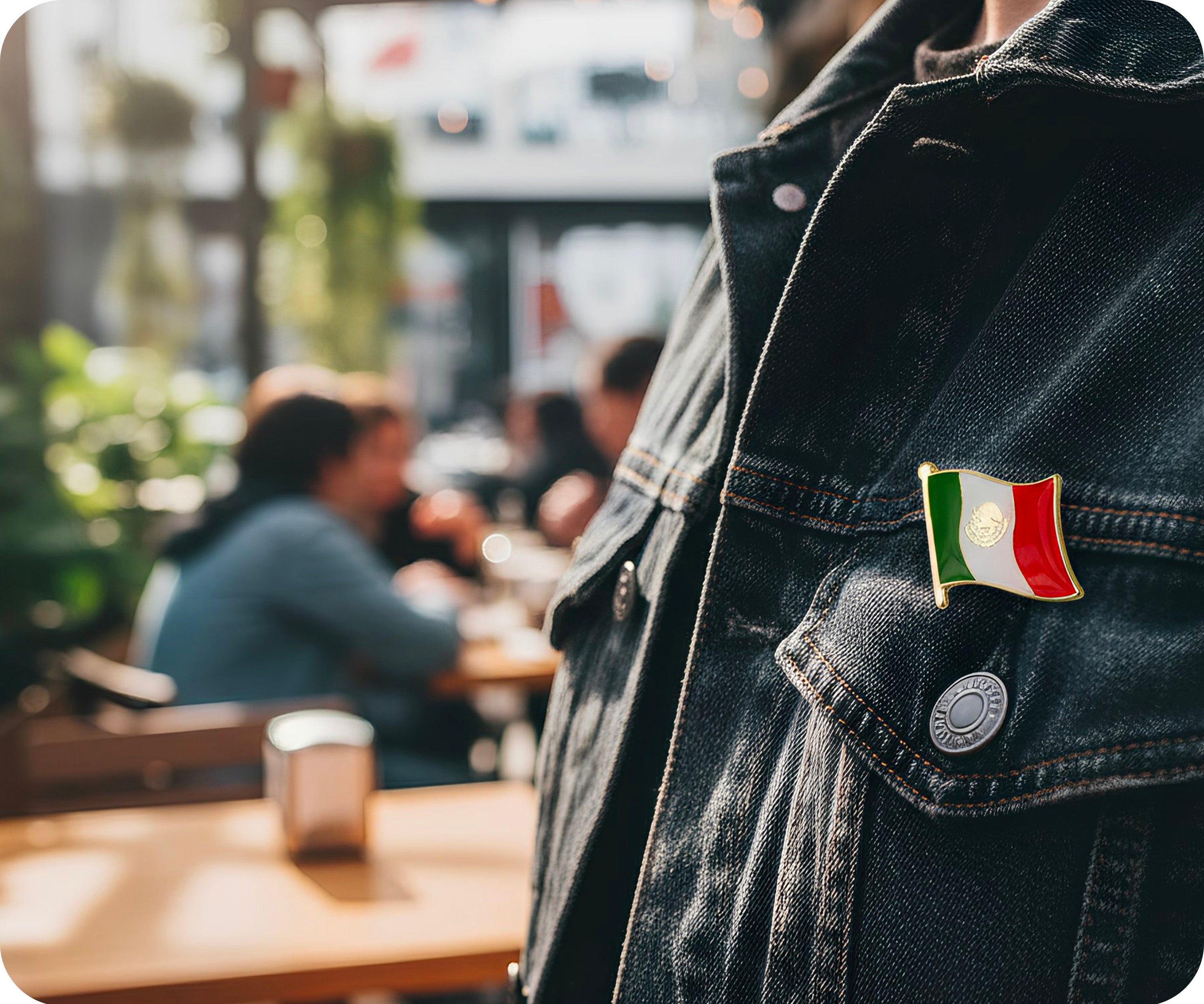 Mexico Flag Pin Badge Secondary image