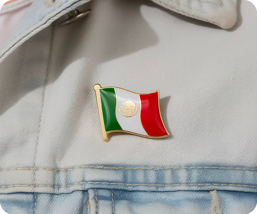 Mexico Flag Pin Badge