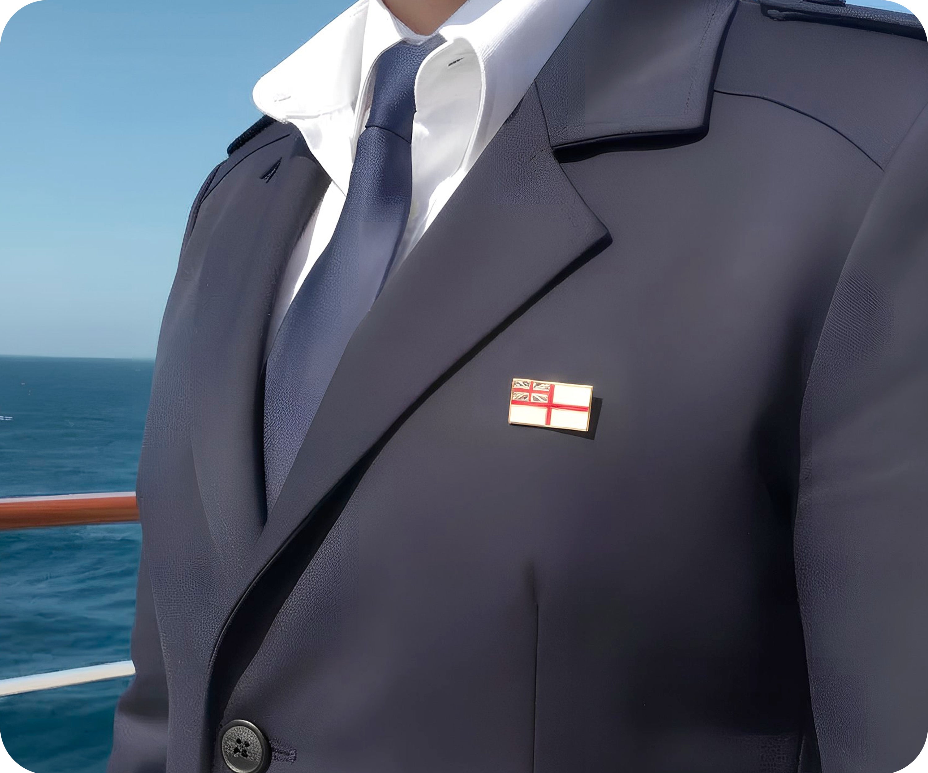 Royal Navy White Ensign | British Navy Flag (Rectangle)