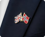 United Kingdom & Norway Friendship Pin Badge