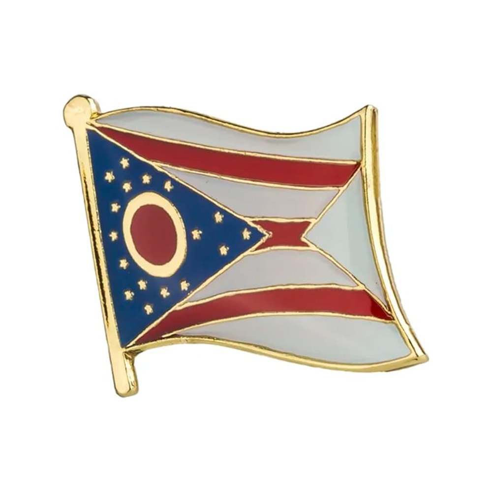 Ohio Flag Pin Badge