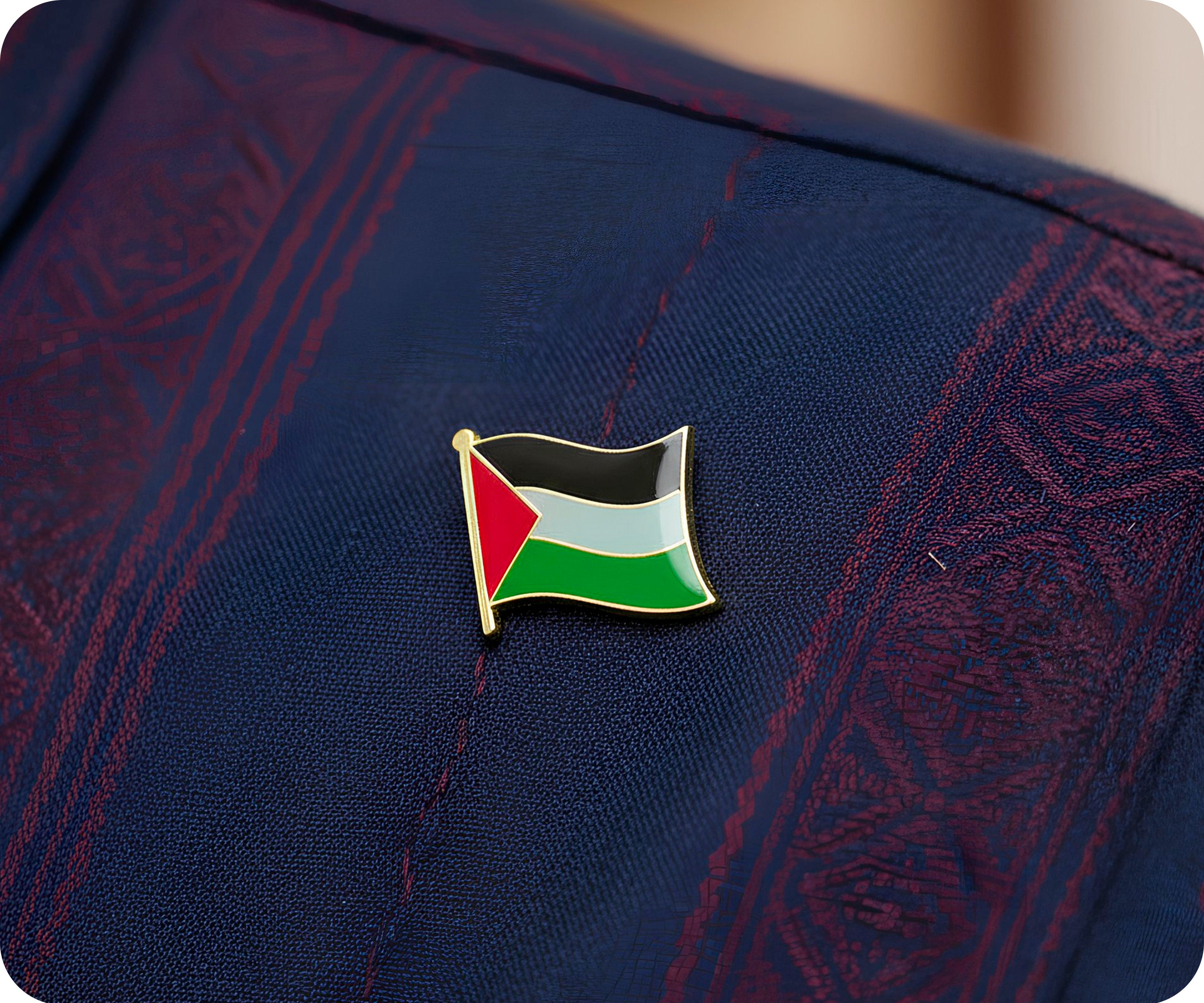 Palestine Flag Pin Badge Secondary image