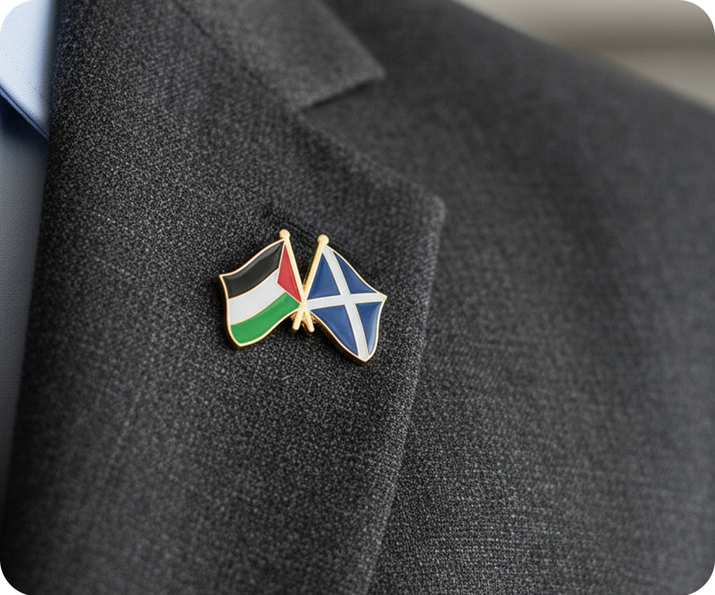 Scotland & Palestine Friendship Pin Badge