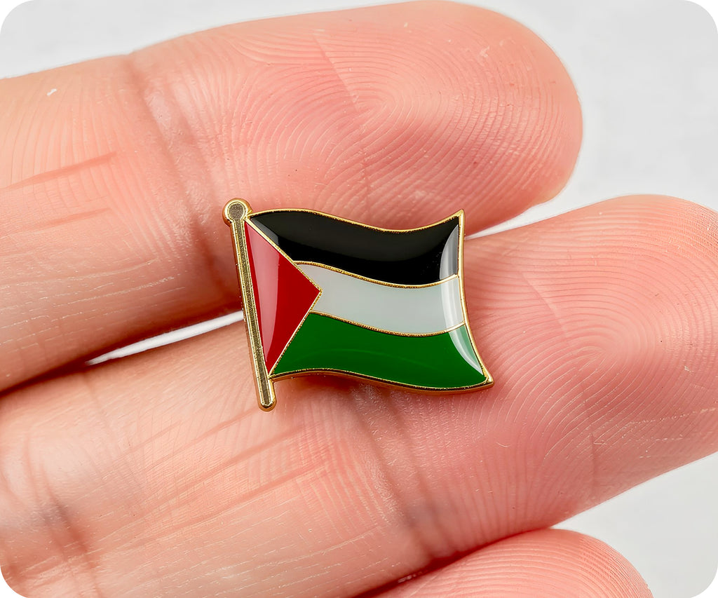 Palestine Flag Pin Badge