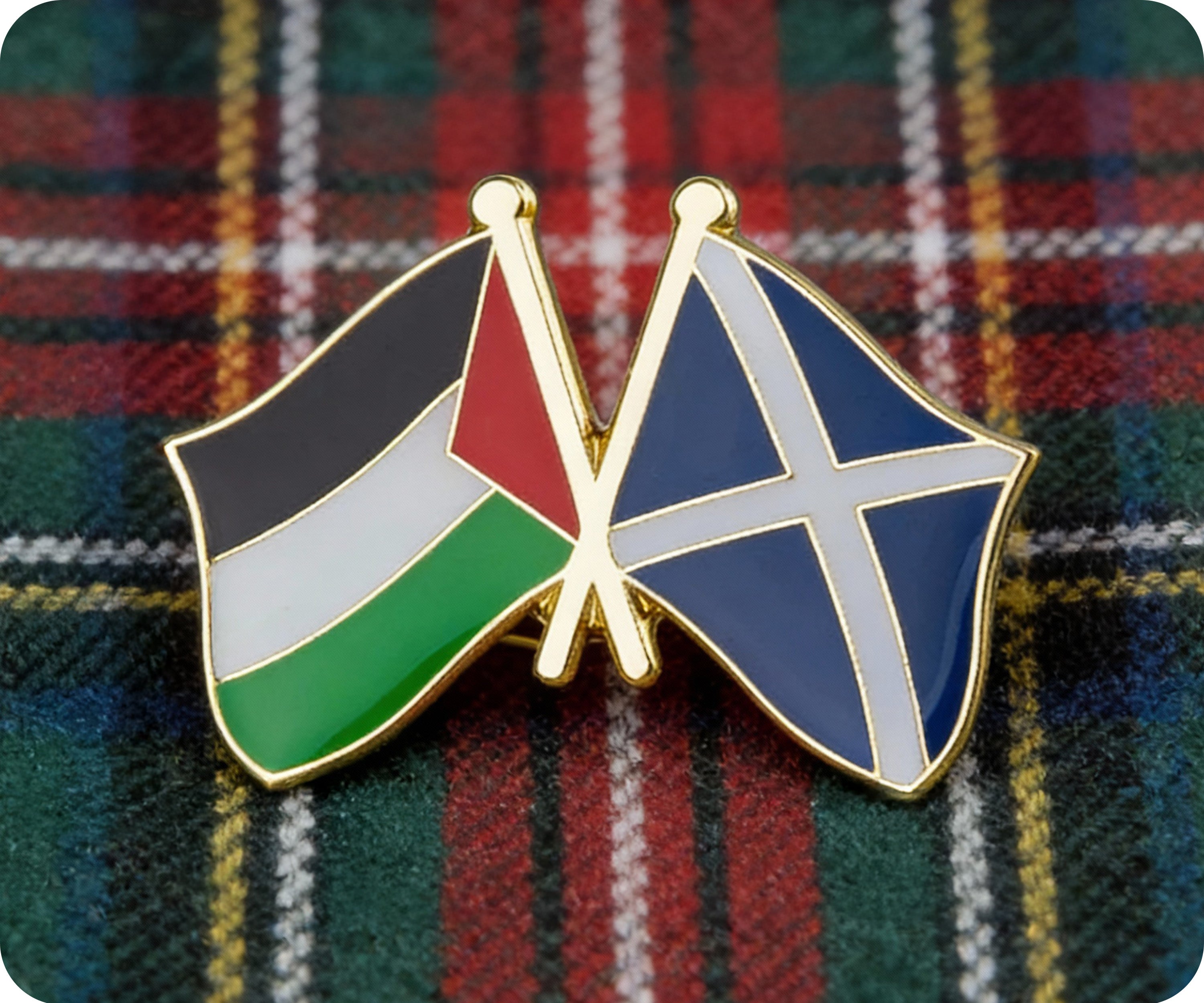 Scotland & Palestine Friendship Pin Badge