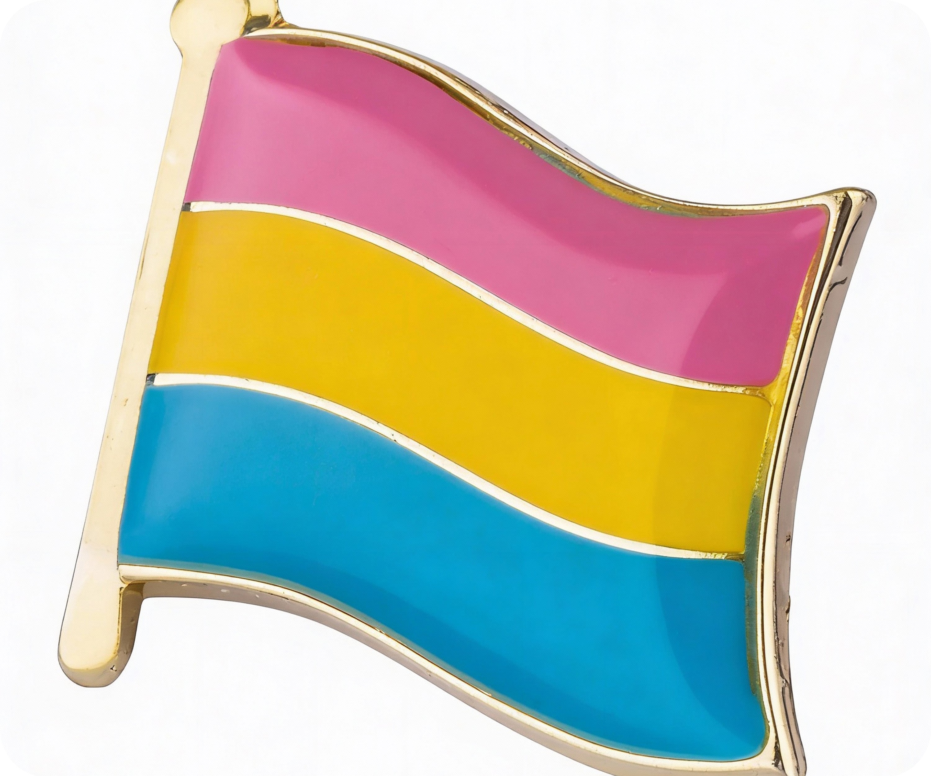 Pansexual Flag Pin Badge
