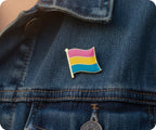 Pansexual Flag Pin Badge