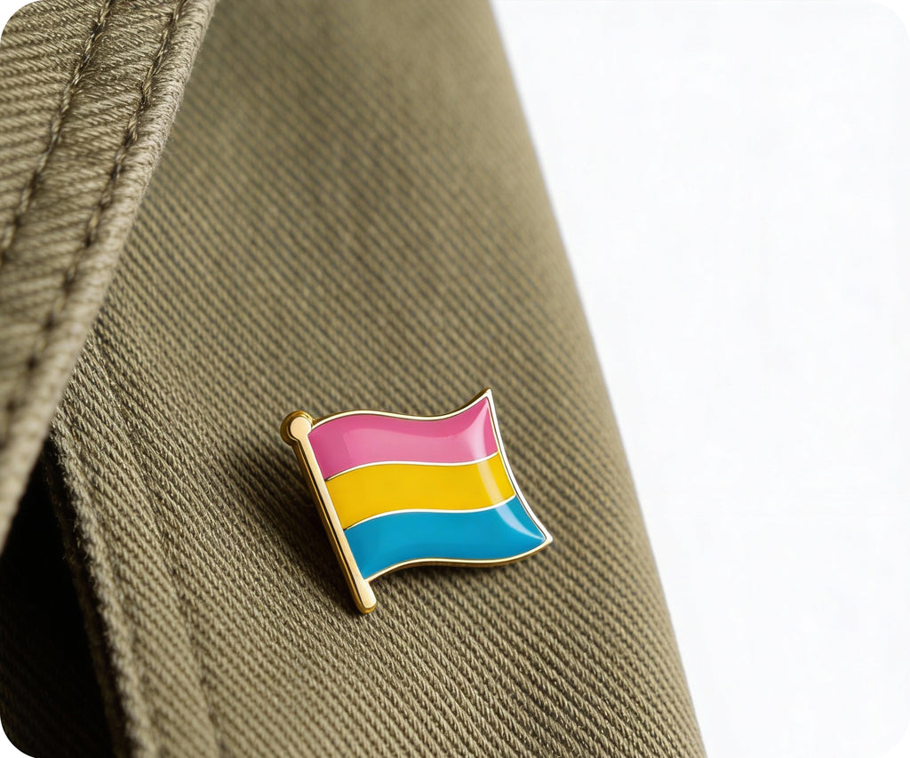 Pansexual Flag Pin Badge