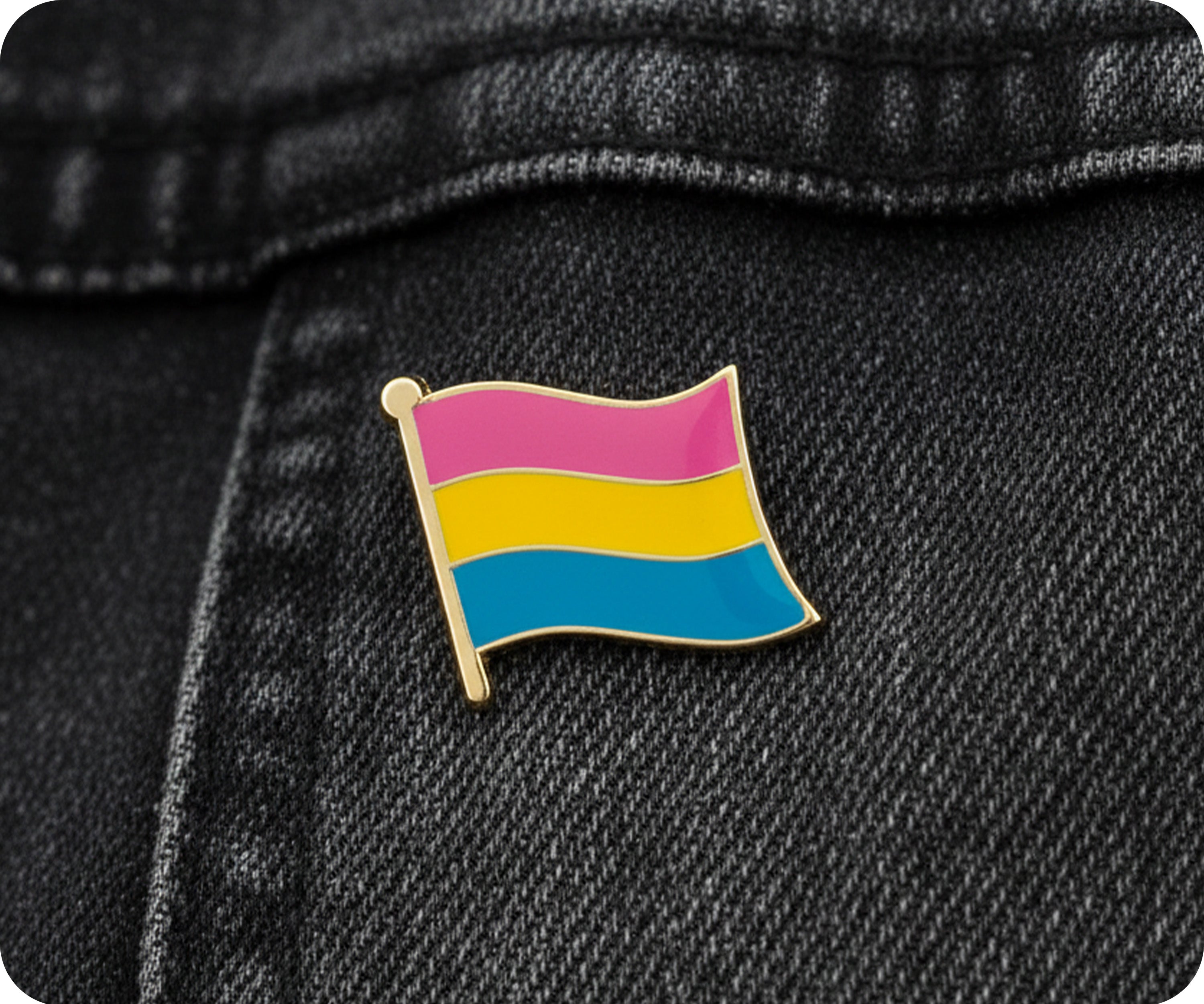 Pansexual Flag Pin Badge
