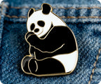 Panda Bear Pin Badge