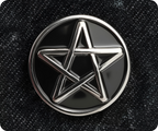 Pentagram Star Pin Badge