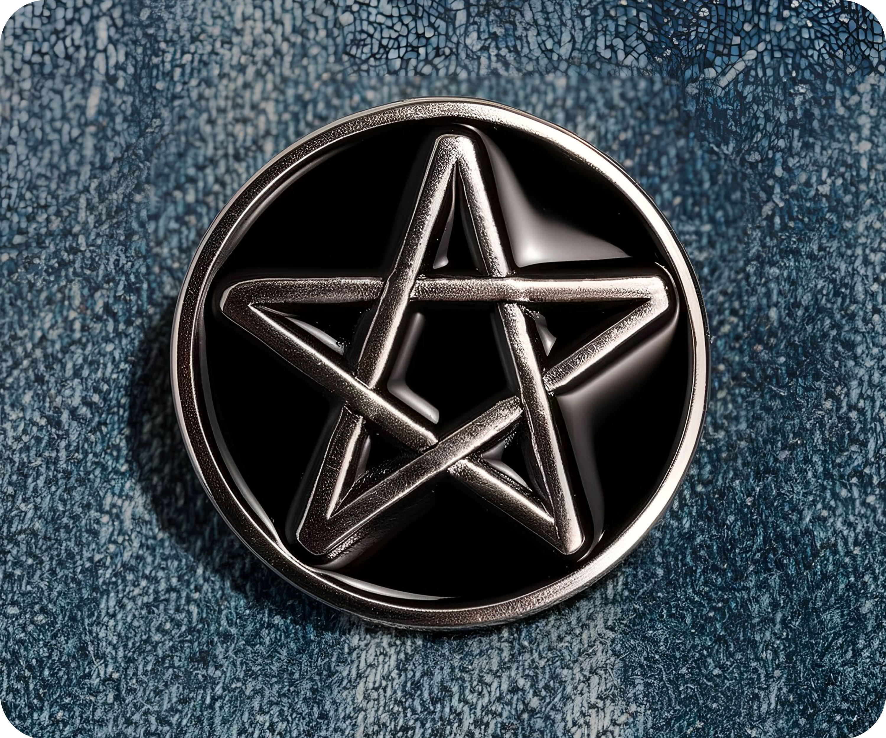 Pentagram Star Pin Badge Secondary image