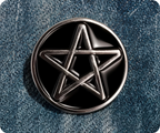 Pentagram Star Pin Badge