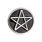 Pentagram Star Pin Badge