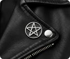 Pentagram Star Pin Badge