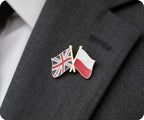 United Kingdom & Poland (Naval Crest) Friendship Pin Badge