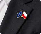 European Union & Poland EU Friendship Pin Badge