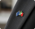 European Union EU & Portugal Friendship Pin Badge