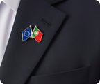 European Union EU & Portugal Friendship Pin Badge