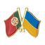 Portugal & Ukraine Friendship Pin Badge