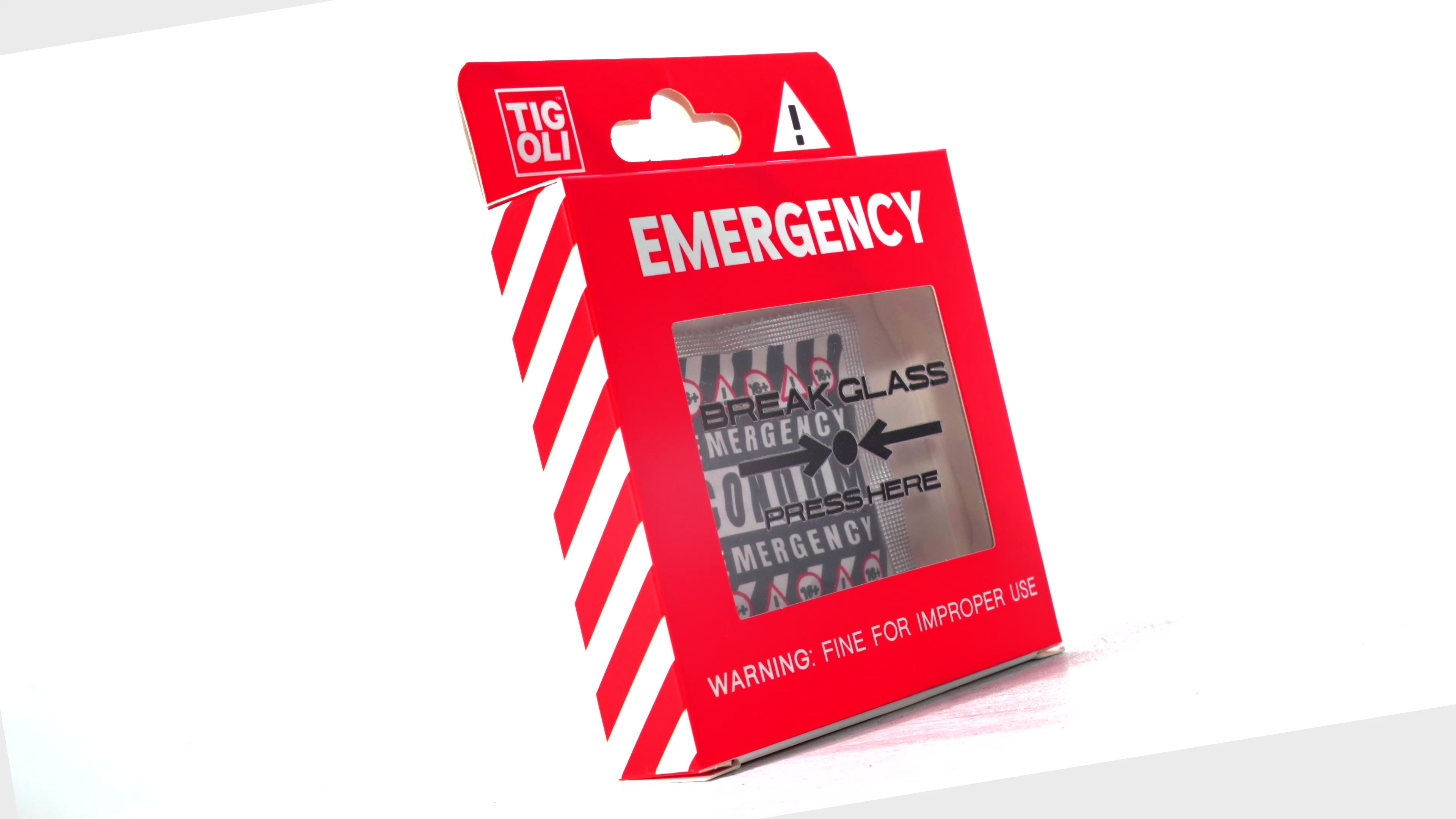 Emergency Condom in Gift Box – Funny Novelty Gag Gift, Break Glass in Case of Emergency