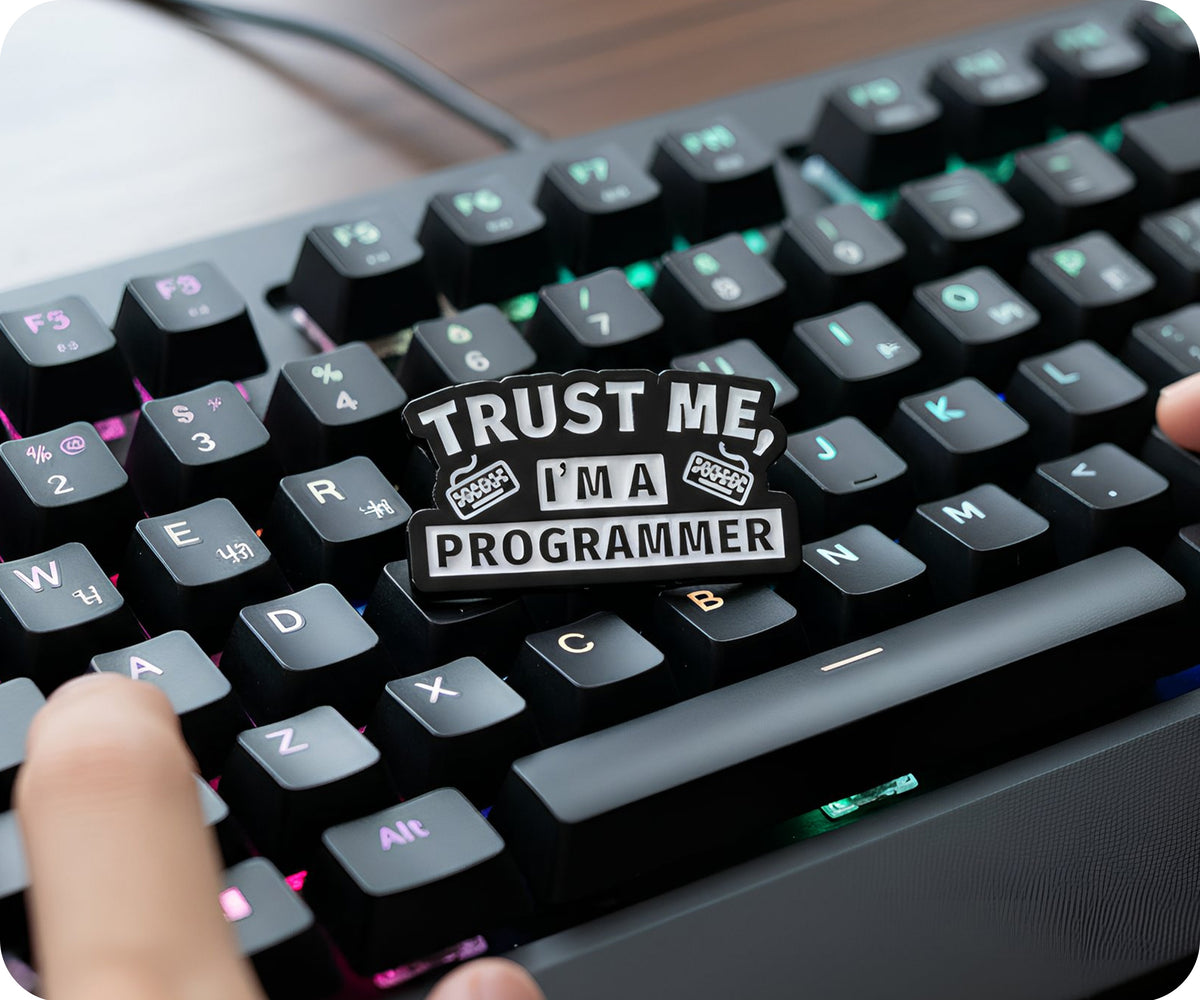 Trust Me I'm A Programmer Code Pin Badge – Tigoli