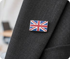 United Kingdom Union Jack Rectangle Pin Badge