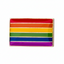 Small Rainbow Rectangle Pride Pin Badge