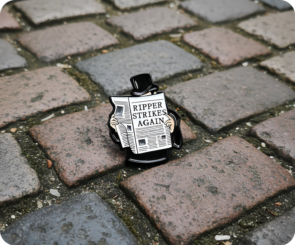 Jack The Ripper Strikes Again Pin Badge – Tigoli