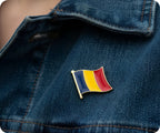 Romania Flag Pin Badge