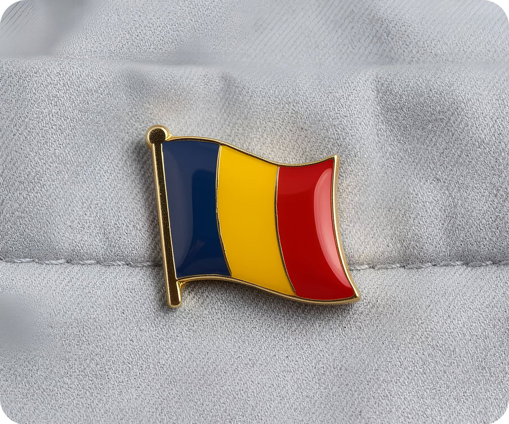 Romania Flag Pin Badge