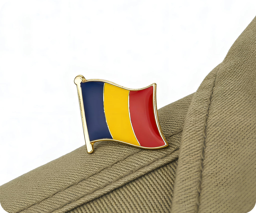 Romania Flag Pin Badge