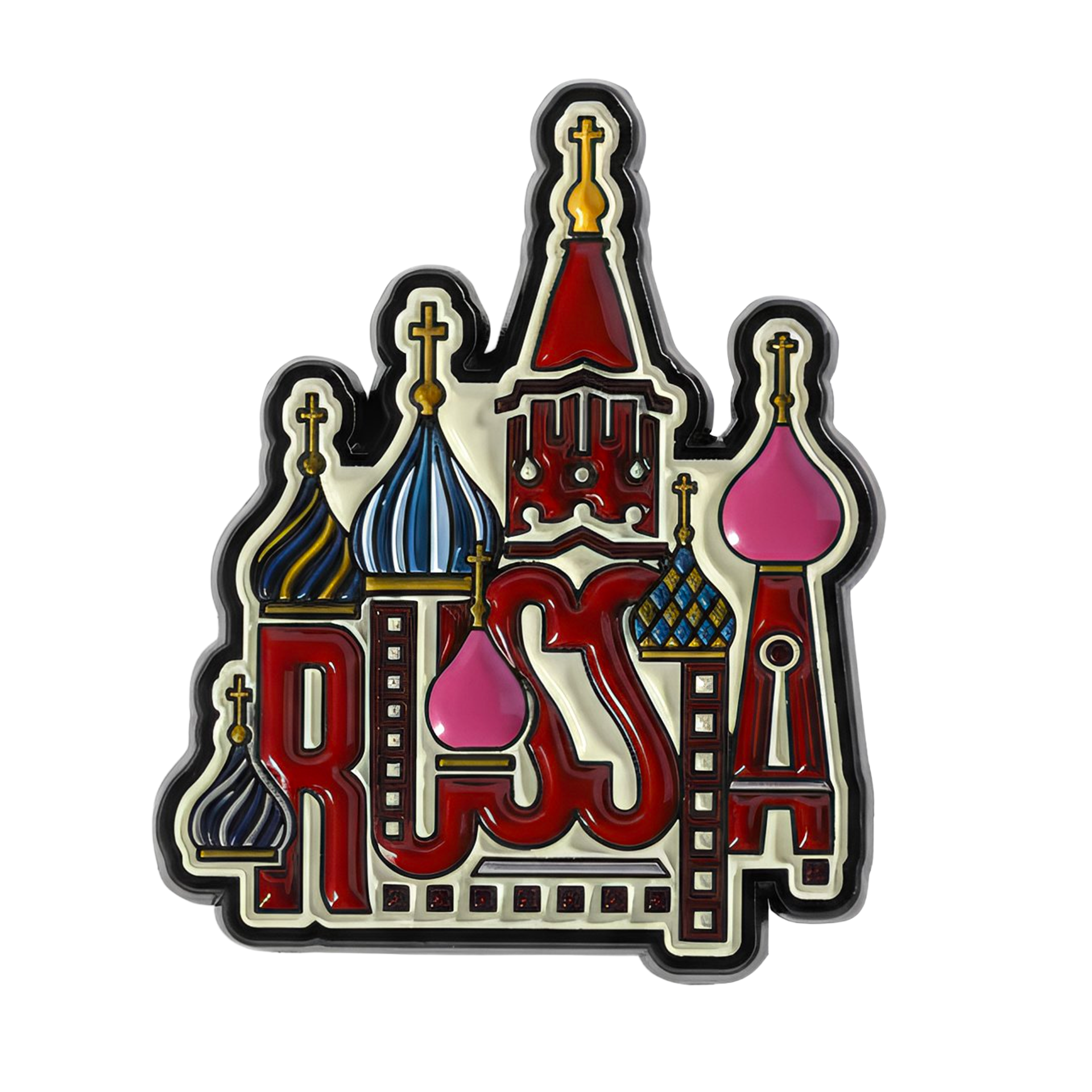 Moscow Kremlin Russia Tourist Pin Badge Main image