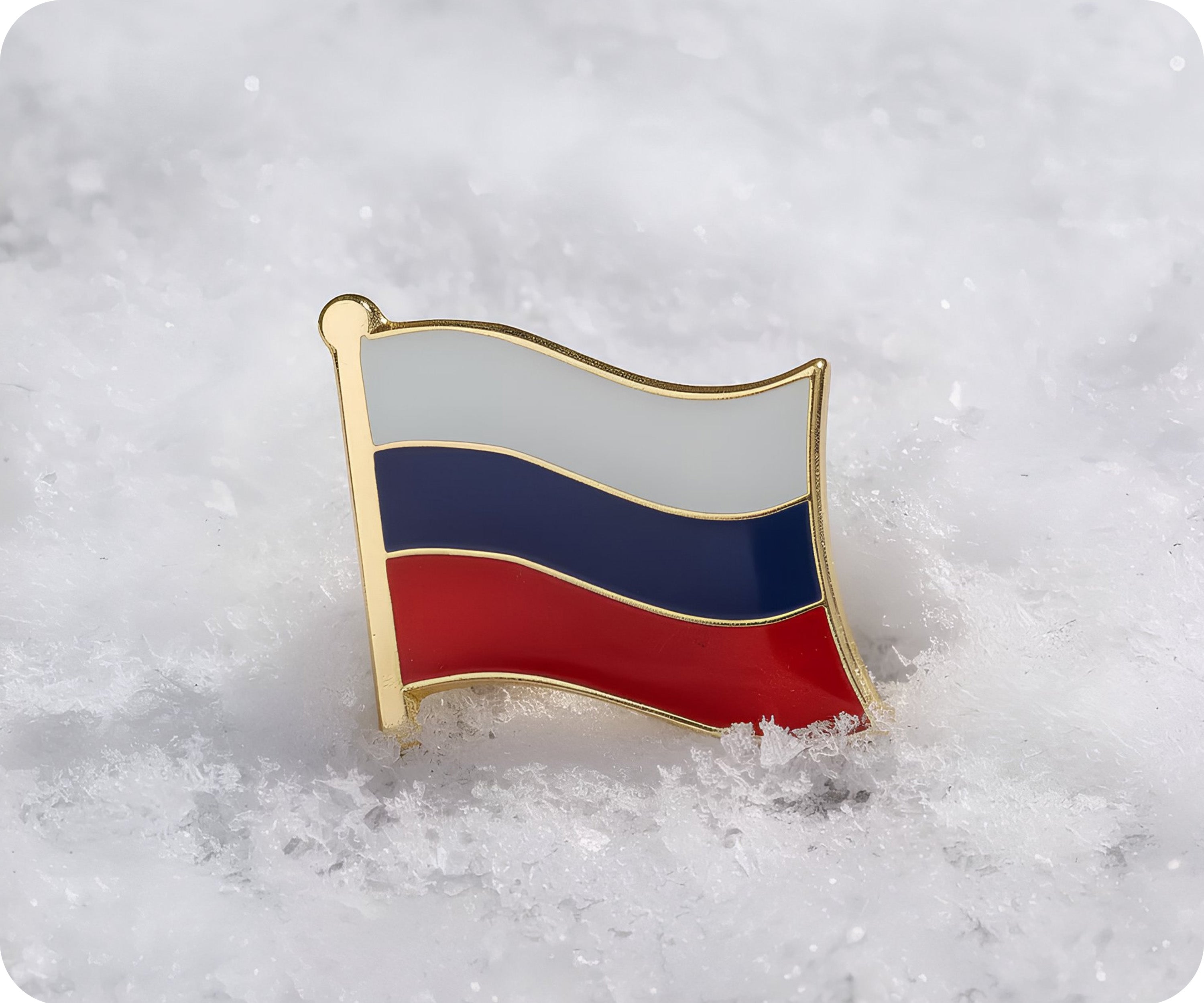 Russia Flag Pin Badge Secondary image