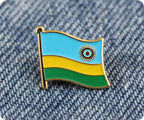 Rwanda Flag Pin Badge
