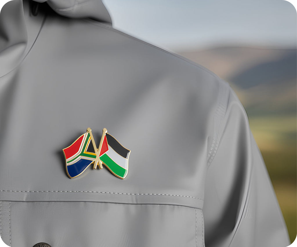 South Africa & Palestine Friendship Pin Badge