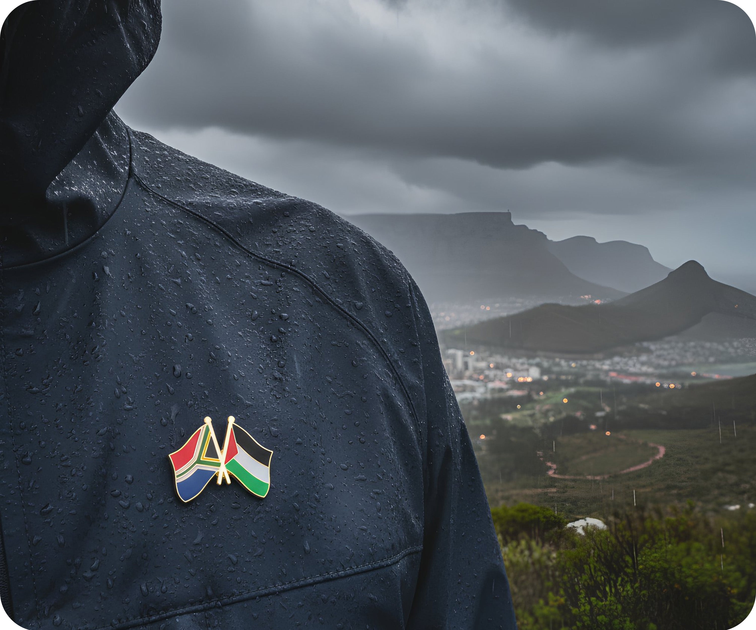 South Africa & Palestine Friendship Pin Badge