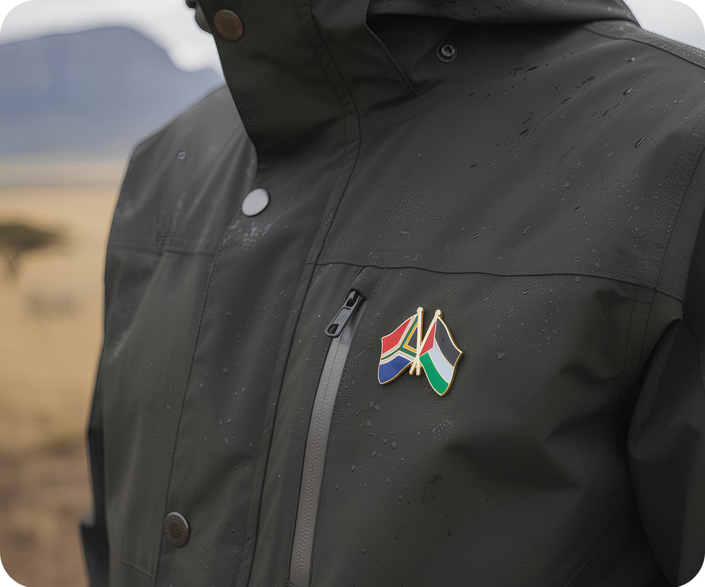 South Africa & Palestine Friendship Pin Badge