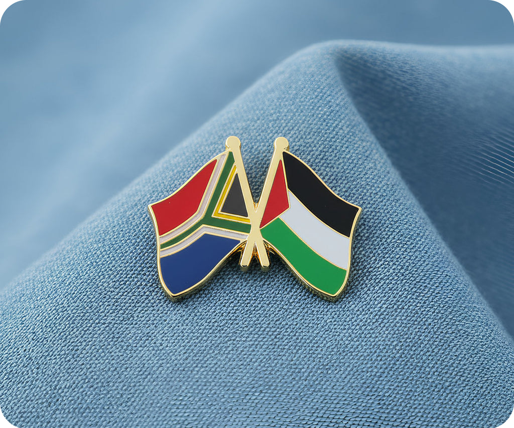 South Africa & Palestine Friendship Pin Badge
