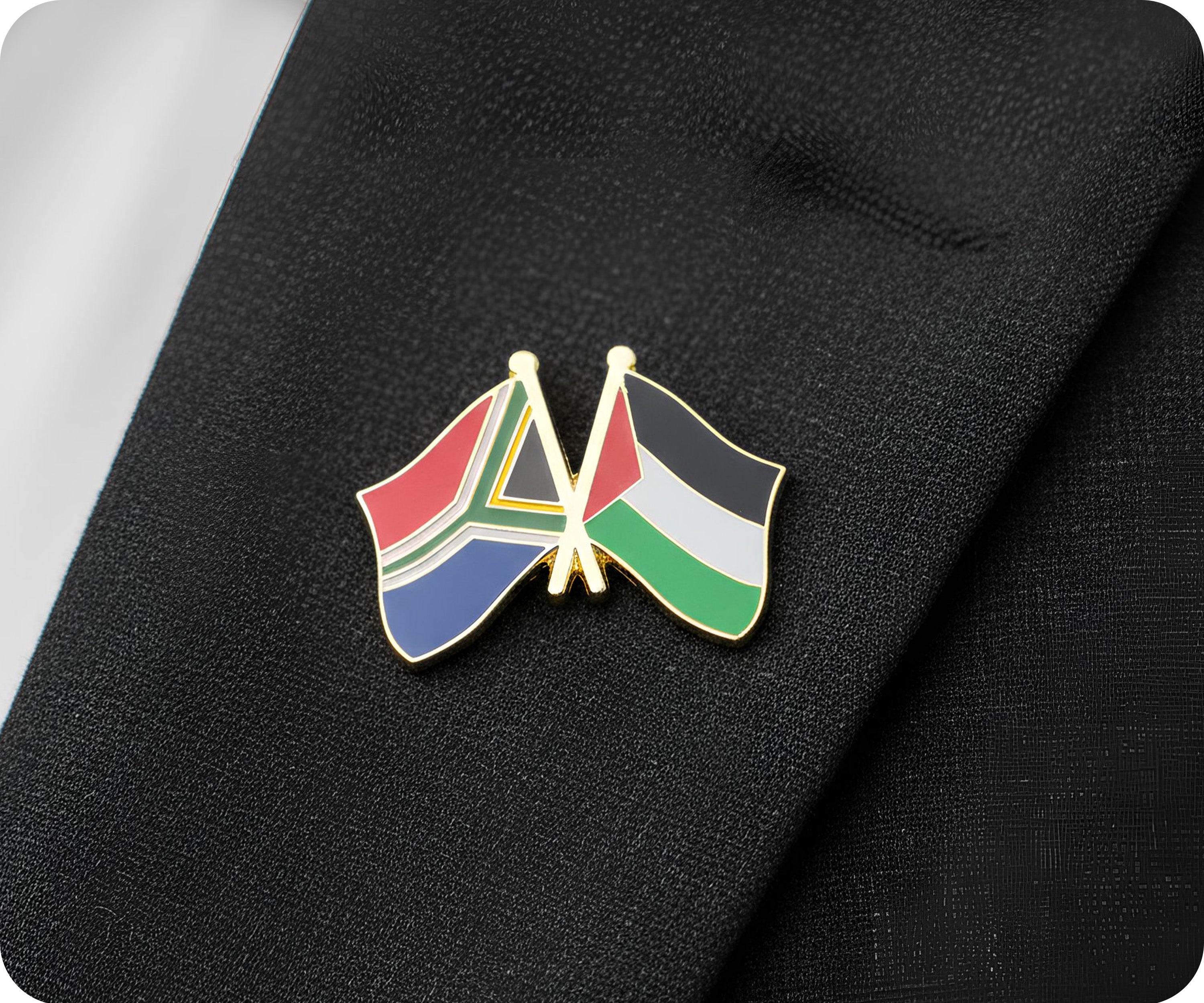 South Africa & Palestine Friendship Pin Badge