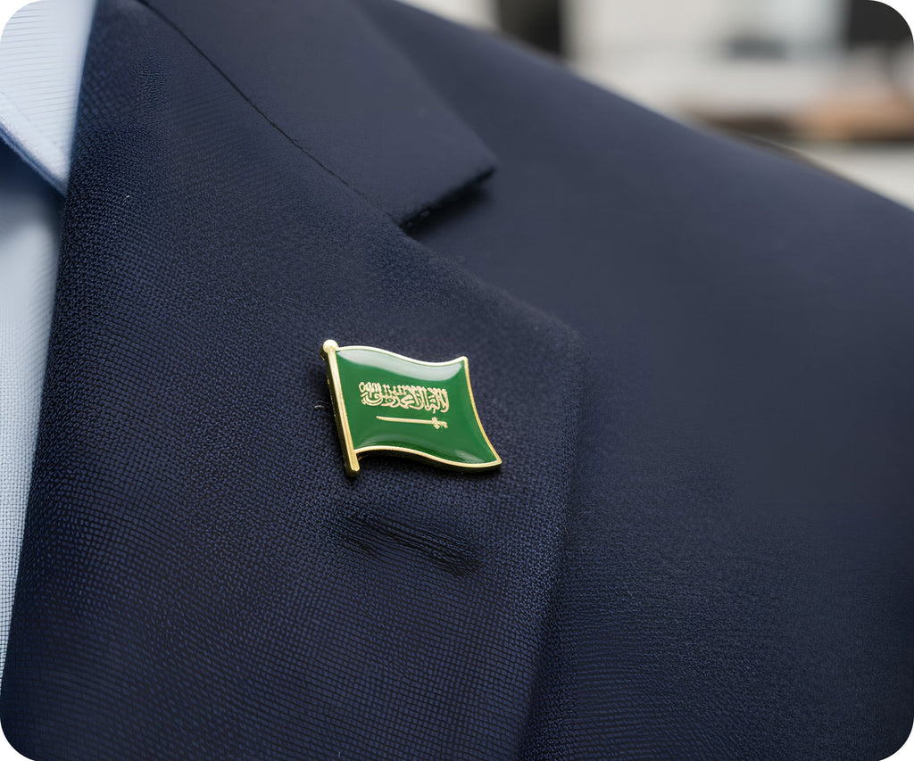 Saudi Arabia Flag Pin Badge