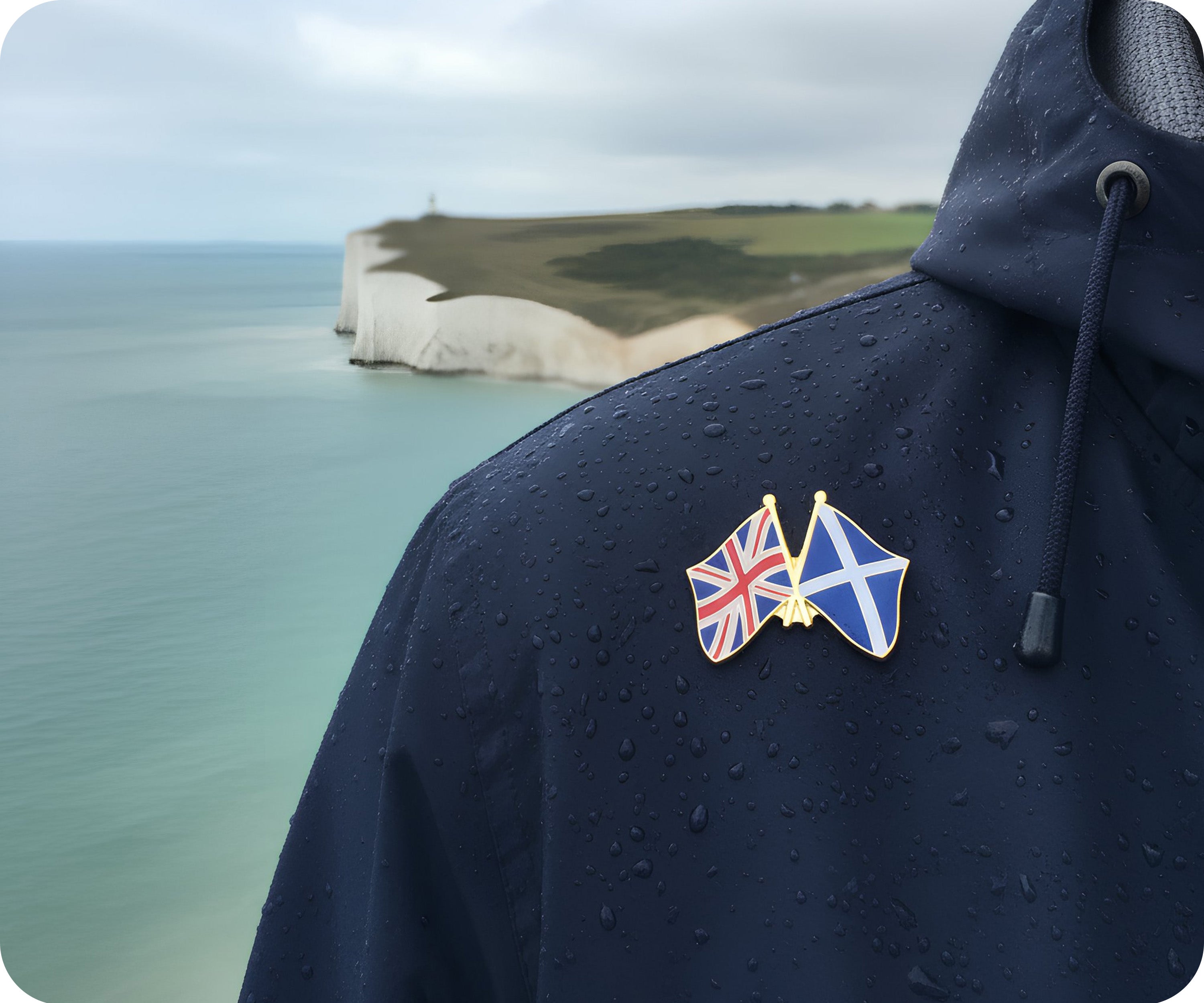 United Kingdom & Scotland Friendship Pin Badge